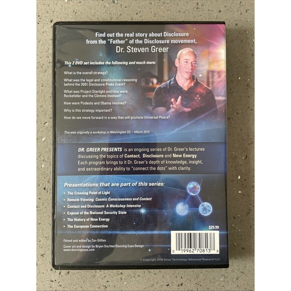 Dr Greer Presents: Untold History Of Disclosure DVD UFO Alien - Picture 2 of 5